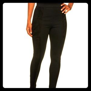 Isaac Mizrahi Live faux suede leggings XO
